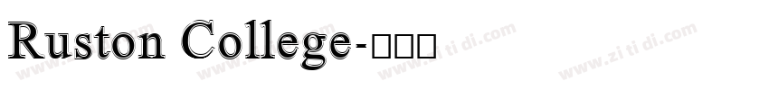 Ruston College字体转换